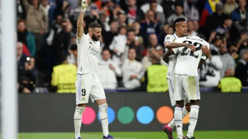 Karim Benzema festejó el gol de la victoria-Getty Images
