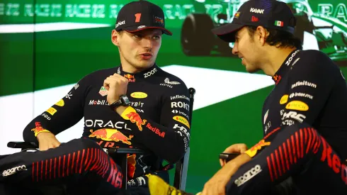| Max Verstappen y Checo Pérez.

