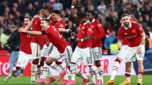 El United festejó su clasificación a la final – Getty Images
