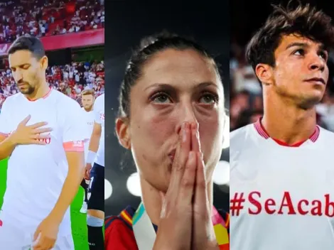 Sevilla uso playeras en apoyo de Jenni Hermoso