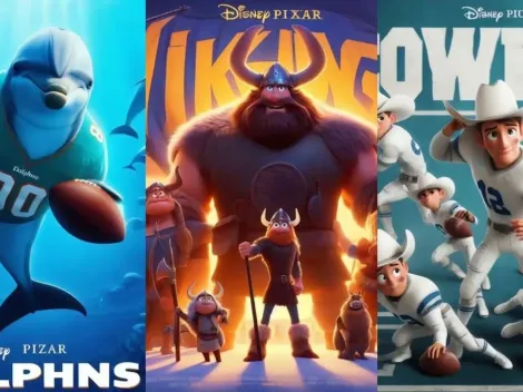 Así lucirían EQUIPOS de NFL como películas de Pixar/Disney con IA