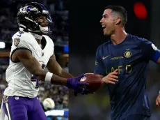Receptor de los Ravens se hace viral al festejar touchdown como CR7