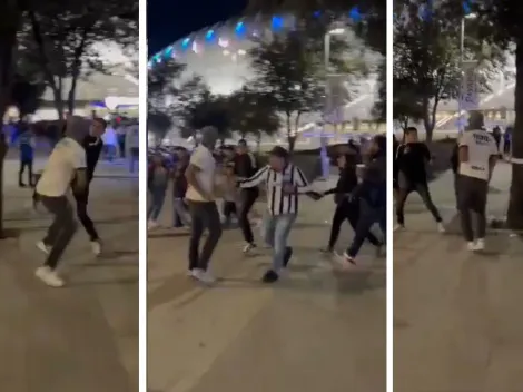 Aficionados de Rayados se PELEAN entre sí tras partido ante San Luis