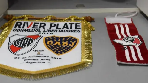 Así se encuentra el vestuario de River a la espera de iniciar el encuentro ante Boca.