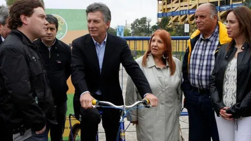 Macri, expresidente de Boca y actual presidente de la Nación.