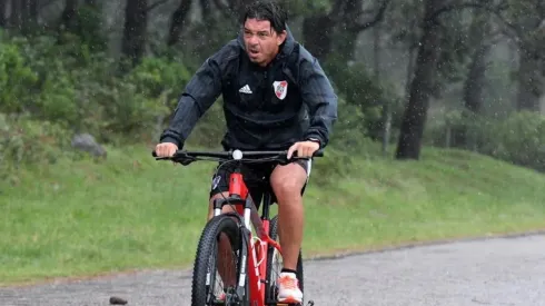 Gallardo dirige su tercera pretemporada como DT de River en Punta del Este. (FOTO: Diego Haliasz - Prensa River)
