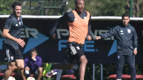 El último gol oficial de De La Cruz fue el 28/09/2018, en Lanús 1 - River 5.