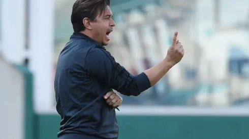 Gallardo, en el último Talleres - River que se jugó en Córdoba.