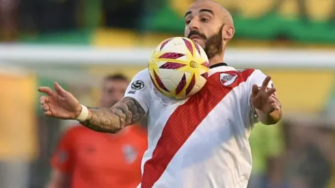 Pinola fue el capitán de River en el empate contra Aldosivi.