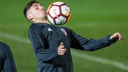 Montiel sufrió una molestia en la práctica de esta mañana.