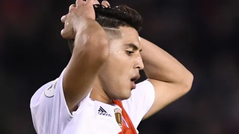 El futbolista de River se retiró de la final ante Paranaense con dolencias.