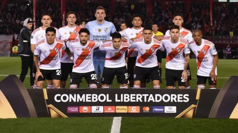 El equipo inicial de River vs. Cerro Porteño.
