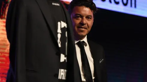 El entrenador de River cerró la cena solidaria con un emotivo mensaje.