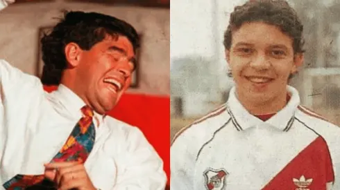 Diego dirigía a Mandiyú y se imponía 2 a 0 en el estadio Monumental.