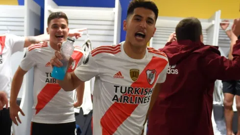 River hizo una verdadera fiesta en el vestuario de Boca.