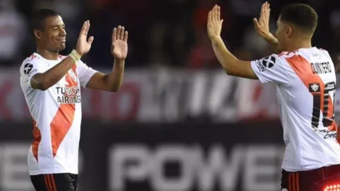 El uruguayo y el colombiano son muy amigos, y no dejan de demostrarlo