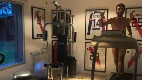 Ponzio se entrena para llegar de la mejor manera a la pretemporada.