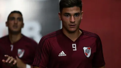 Álvarez disputó 24 partidos oficiales y marcó 3 goles