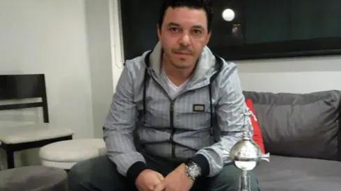 Marcelo Gallardo pasa la cuarentena en su casa.