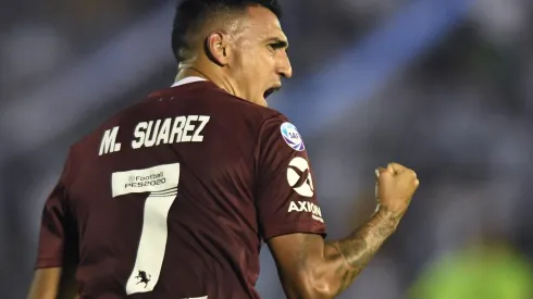 Suárez disputó 49 partidos oficiales en River y marcó 16 goles.