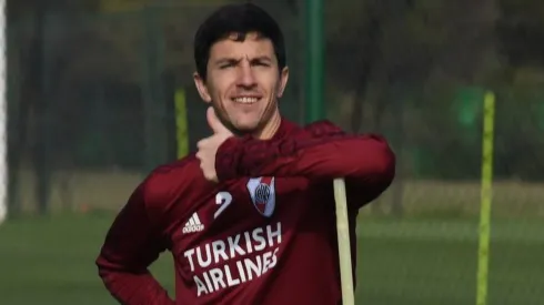 El volante se entrena en River Camp con miras a la Copa Libertadores.