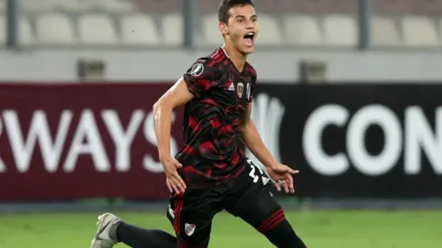Cristian Ferreira festeja el gol del empate ante ALianza Lima en el 2019