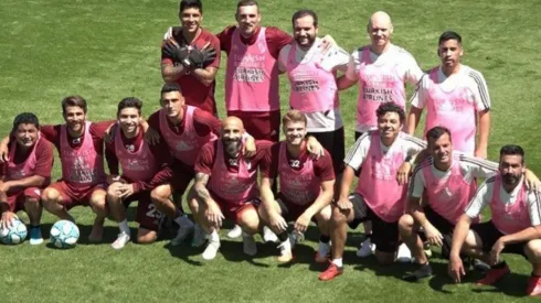 River hizo un entrenamiento totalmente informal y el plantel se divirtió de gran manera
