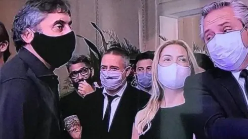 Enzo Francescoli fue a Casa Rosada para despedir a su gran amigo Diego Armando Maradona.