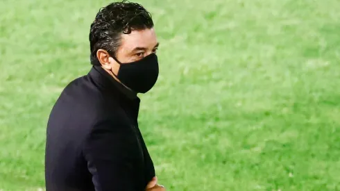 Marcelo Gallardo se mostró muy feliz luego de la victoria en Parque Patricios