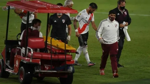 Milton Casco se retira lesionado y River ya no tenía más cambios
