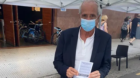 El presidente de River se aplicó la primera dosis en el Luna Park.