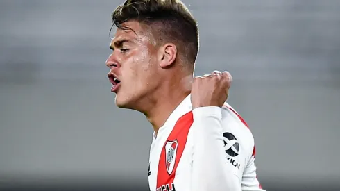 Federico Girotti marcó el único gol de River frente a San Lorenzo.