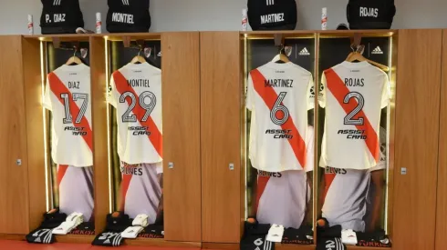 El vestuario Ángel Labruna espera por la llegada del plantel Millonario.