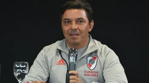 En conferencia de prensa, el Muñeco habló sobre su futuro en River.