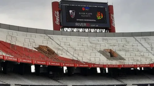 La tribuna Sivori Alta es la más avanzada en cuanto a las obras