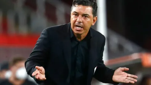 Marcelo Gallardo mostró cierta molestia por los cambios en el regreso.