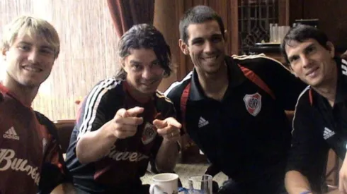 Gallardo y Sand mantuvieron una muy buena relación en sus épocas de futbolistas