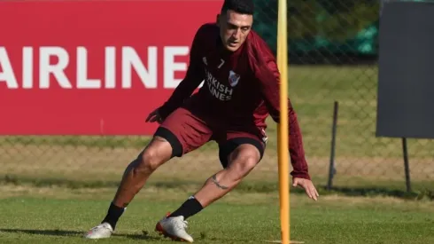 Matías Suárez tiene muchas chances de salir a la cancha el miércoles frente a Mineiro.