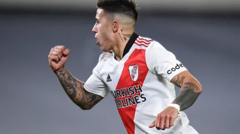 Enzo Fernández convirtió su primer gol con la camiseta de River y le dio el triunfo al equipo de Gallardo.
