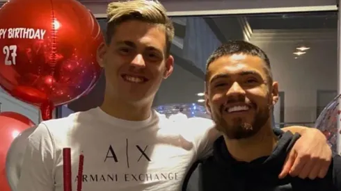 Federico Girotti estuvo presente en el cumpleaños del chileno.