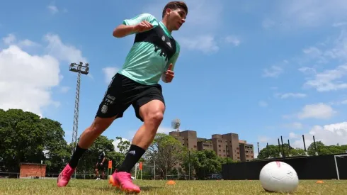 Julián Álvarez y Franco Armani fueron los únicos dos jugadores que se entrenaron con la Selección Argentina de cara al partido contra Venezuela.