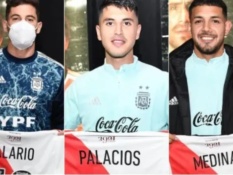 Gran gesto de River con sus ex jugadores en la visita de la Selección