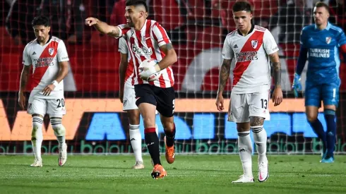 Leandro Díaz, delantero de Estudiantes destacó el presente de River y se deshizo en elogios para Franco Armani que fue la gran figura del partido.