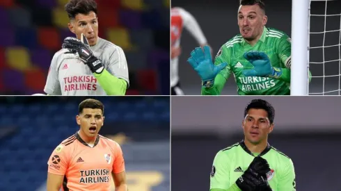 Enrique Bologna, Franco Armani, Leo Díaz y Enzo Pérez fueron los arqueros del 2021.