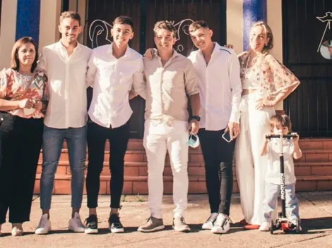 Gallardo bautizó a su hijo con un cura sanador