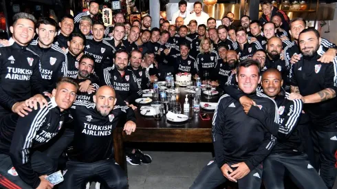 Marcelo Gallardo festejó el cumpleaños en un restaurante de San Martín de los Andes.