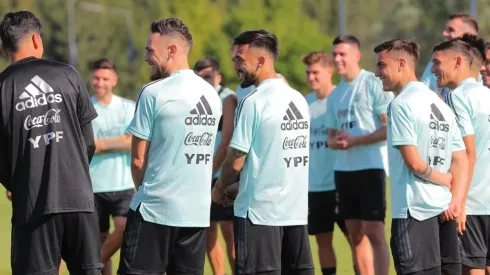 Nico González, un riverplatense más en la Selección Argentina.