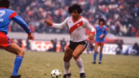 Juan Gilberto Funes durante la Copa Intercontinental 1986.