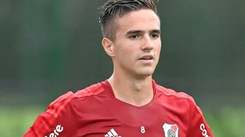 Agustín Palavecino se entrenó de manera diferenciada.