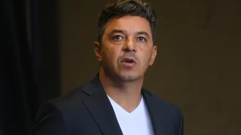 Marcelo Gallardo durante el amistoso contra Vélez del último sábado.